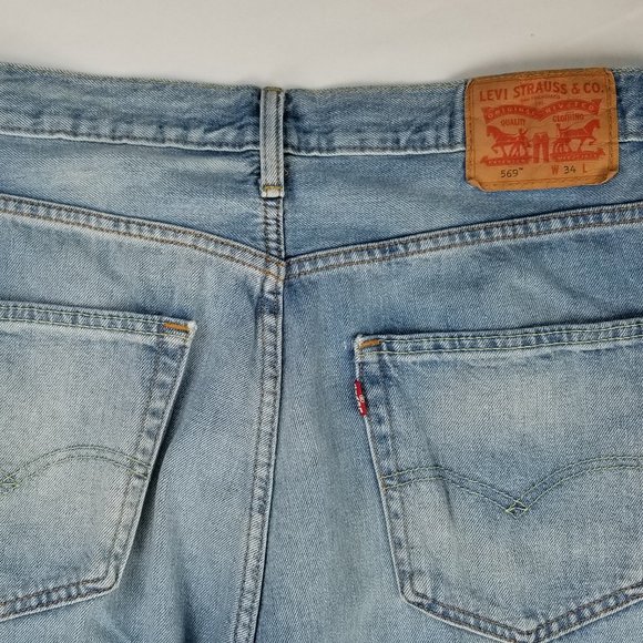 levis 569 shorts size 34